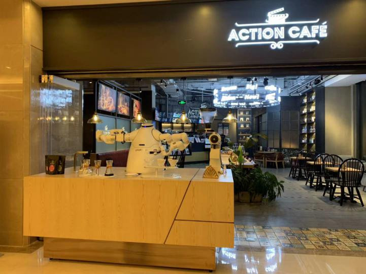 Robot Ekspres do kawy Maszyna 60 filiżanek Centrum handlowe Zrób przelewanie kawy Automatyczne czyszczenie