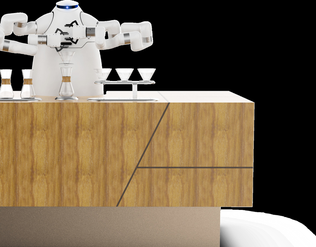 Robot Arm Ekspres do kawy RJ45 Interfejs HDMI Artisanal Cafe Latte Robot na Zimowych Igrzyskach Olimpijskich