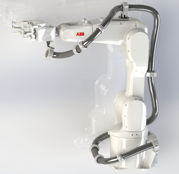 Pakiet robota ABB 6640 Dłuższa żywotność osprzętu spawalniczego Rurociąg od jednej do sześciu osi