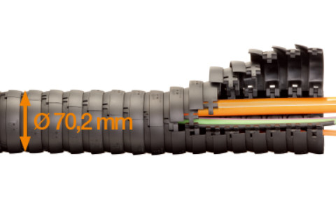 Cable Robot Dress Pack Wzmocniony wąż falisty jest odporny na promieniowanie UV Odporny na zużycie