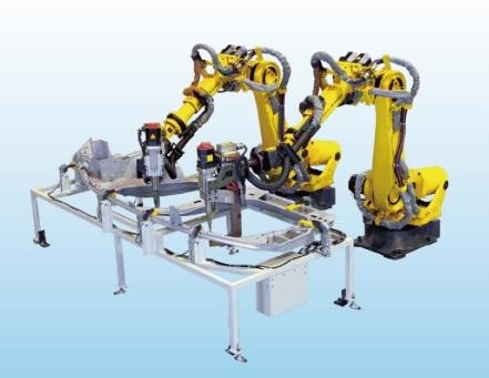Programowanie ramienia robota Fanuc Długie do instalacji na podwyższeniu Układanie w stos Zgrzewanie punktowe