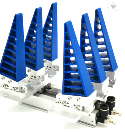 Dwa 4 6 2-palcowe chwytaki robota do małych części Elastyczny adaptacyjny Długość od 66 do 100 mm Skok od 12 do 64 mm