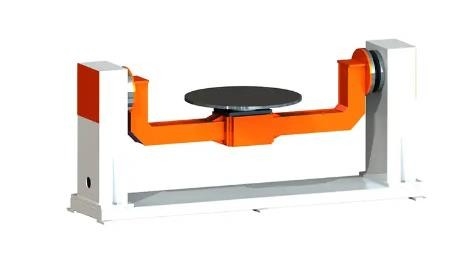 Dwuosiowy pozycjoner robota spawalniczego Abb Gramofon 1200x1200 380v 50-60hz Obciążenie osi 100-1000kg