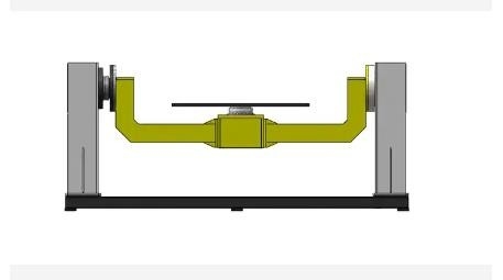 Dwuosiowy pozycjoner robota spawalniczego Abb Gramofon 1200x1200 380v 50-60hz Obciążenie osi 100-1000kg