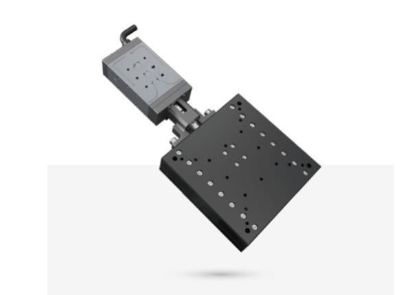 Elektryczny liniowy stół przesuwny ELS70-018 z napędem śrubowo-tocznym, rozmiar stołu 120*120mm