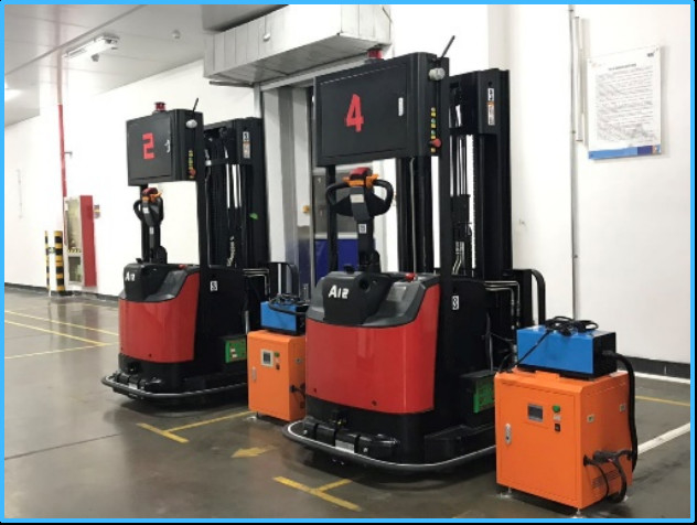 Robot Wynoszący Węzły AGV Prędkość regulowana 0-1500 mm/s 270 kg Waga własna Certyfikat CE