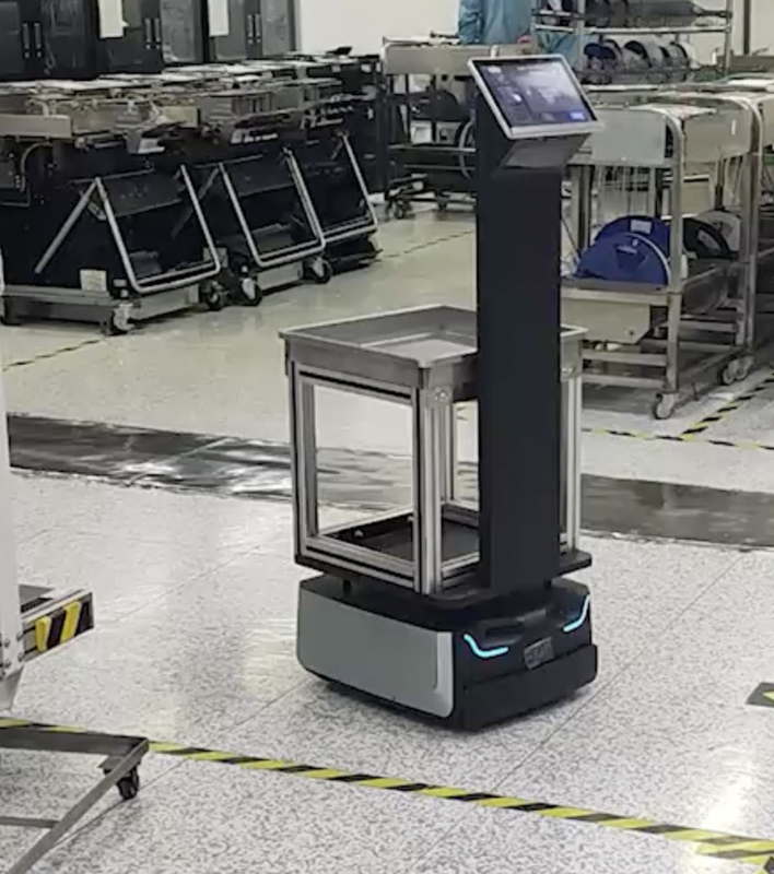 Wysokiej prędkości autonomiczny robot mobilny z łącznością HDMI Długa żywotność baterii 500M*500M Obszar mapowania